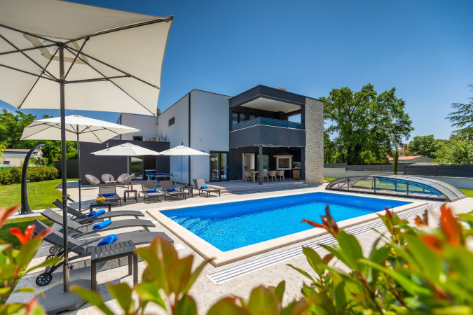 Exterior, Designer Villa Dell Re with an indoor whirlpool in Žminj, Istria - Croatia Žminj