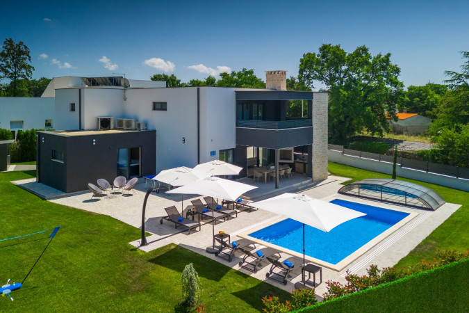 Exterior, Designer Villa Dell Re with an indoor whirlpool in Žminj, Istria - Croatia Žminj