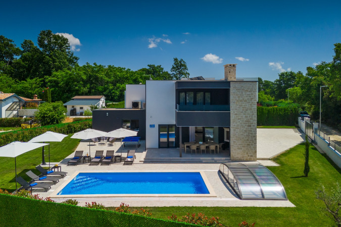 Exterior, Designer Villa Dell Re with an indoor whirlpool in Žminj, Istria - Croatia Žminj