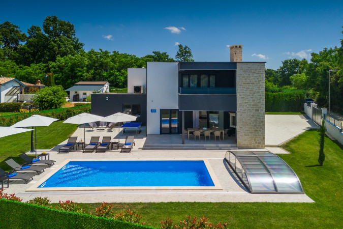 Exterior, Designer Villa Dell Re with an indoor whirlpool in Žminj, Istria - Croatia Žminj