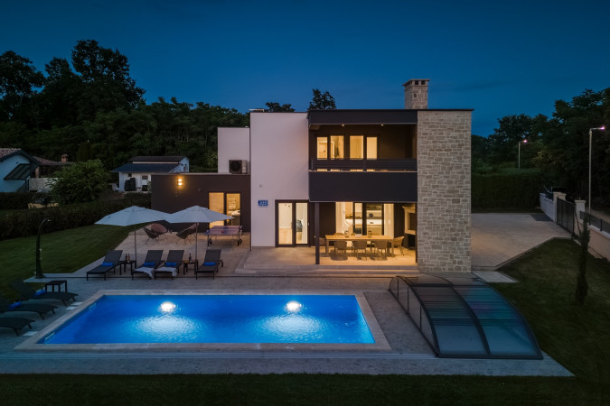 Exterior, Designer Villa Dell Re with an indoor whirlpool in Žminj, Istria - Croatia Žminj