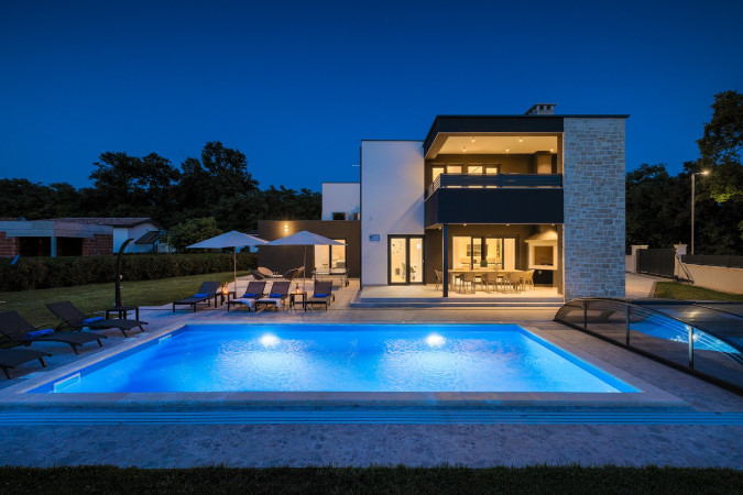 Exterior, Designer Villa Dell Re with an indoor whirlpool in Žminj, Istria - Croatia Žminj
