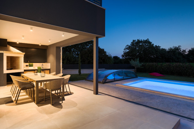Exterior, Designer Villa Dell Re with an indoor whirlpool in Žminj, Istria - Croatia Žminj