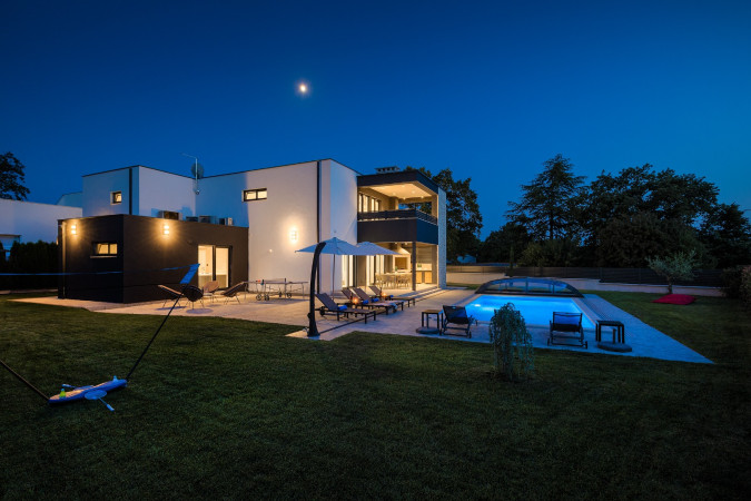 Exterior, Designer Villa Dell Re with an indoor whirlpool in Žminj, Istria - Croatia Žminj