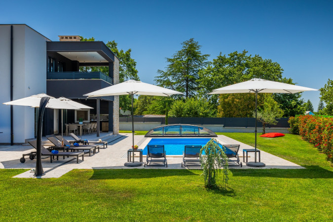 Exterior, Designer Villa Dell Re with an indoor whirlpool in Žminj, Istria - Croatia Žminj