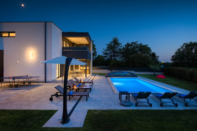 Exterior, Designer Villa Dell Re with an indoor whirlpool in Žminj, Istria - Croatia Žminj