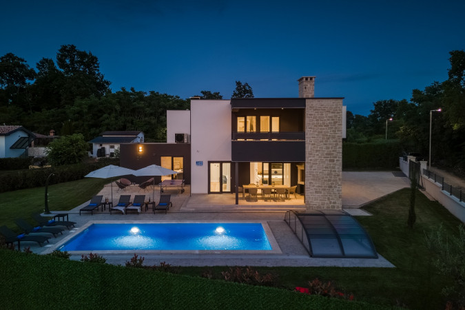 Exterior, Designer Villa Dell Re with an indoor whirlpool in Žminj, Istria - Croatia Žminj