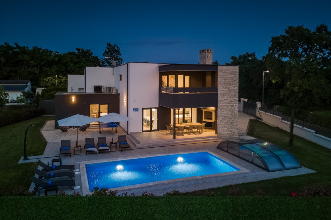 Exterior, Designer Villa Dell Re with an indoor whirlpool in Žminj, Istria - Croatia Žminj