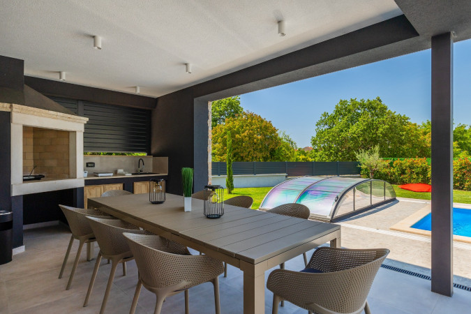 Exterior, Designer Villa Dell Re with an indoor whirlpool in Žminj, Istria - Croatia Žminj