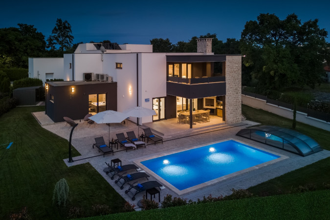 Exterior, Designer Villa Dell Re with an indoor whirlpool in Žminj, Istria - Croatia Žminj